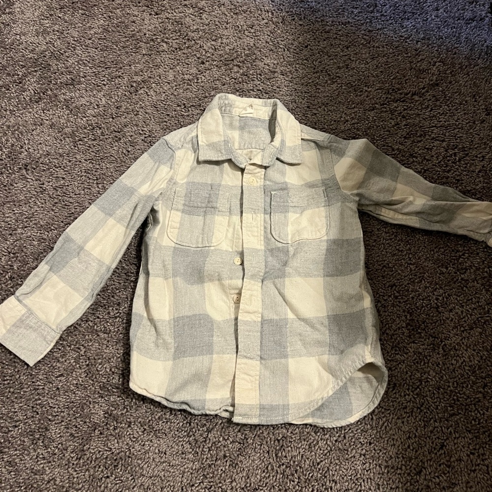 Boys Gap plaid shirt- worn once!